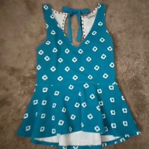 Anthropologie peplum top